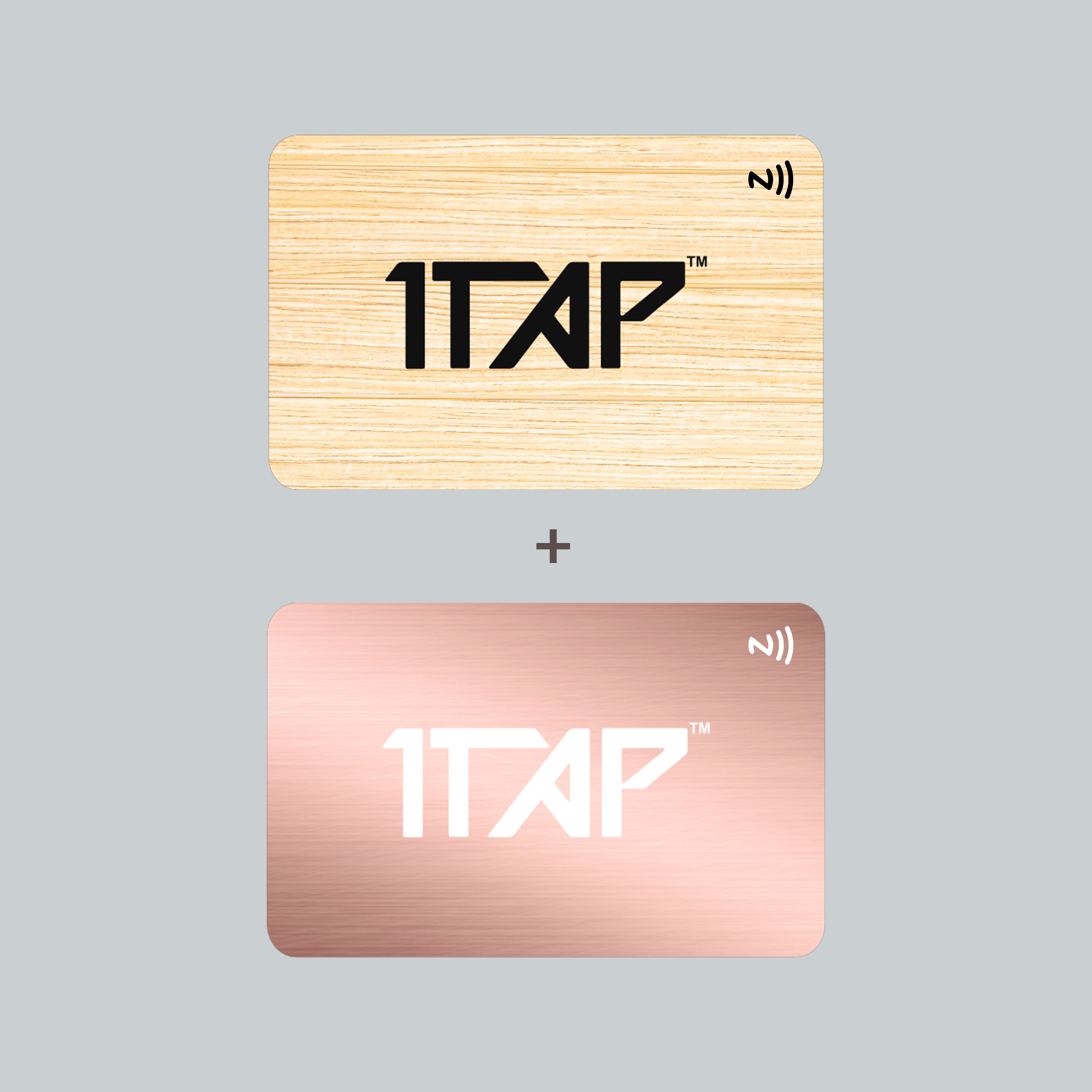 1 NFC Wooden Card + 1 Metal Card.